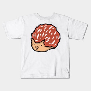 Winter hedgehog individual sticker Kids T-Shirt